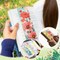 4-Pack Floral Diamond Art Bookmarks Kit - 5D DIY Flower Gem Painting Crafts for Adults, Kids & Seniors - PU Leather Beaded Bookmarks with Tools - Creative Gift for Book Lovers, Teachers, and Students